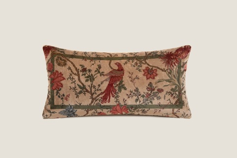 Подушка декоративная 30х60 Frati Home Райская птица Beige бежевый