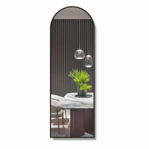 Зеркало Д-036 (150х50 см) с чёрной окантовкой (УФ-печать)