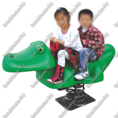 Детская качалка на пружине для игровых площадок "Крокодил"