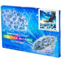 
          Алмазная мозаика Alingar, на подрамнике, с полным заполнением, (глянц), 20х30 см, 20 цветов, "Орел"
