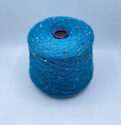 Filati Venezia (пр.Италия),art-Calzetteria Bottonato, 4/16 400/100гр, 75%Меринос, 25%Полиамид, цвет-Темная бирюза,твидовый, арт-36637