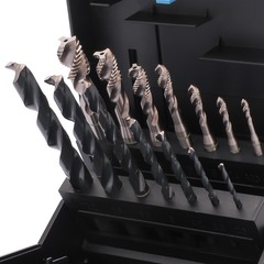 Набор метчиков машинных M3 -M12 HSSE DIN371/376 (Винт., C/2-3P, R39, + сверла) 14пр Volkel 47866