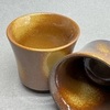Чашка коричневая высокая, глина, 40мл