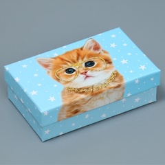 Коробка одиночная, Прямоугольник, «Яркий», 15*9*5см, 1 шт.