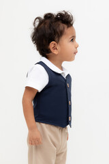 жилет  для мальчика  КР 302754/индиго к568