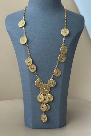 Колье с монетками YSL