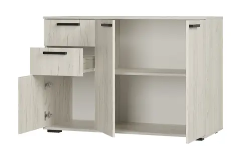 Комод Стандарт-3 NEW дуб крафт белый