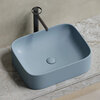 Ceramica Nova Element CN6052MHL Умывальник чаша накладная прямоугольная, 50.5x38, цвет: серо-голубой матовый