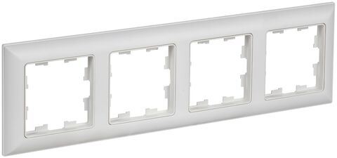BRITE Рамка 4-мест. РУ-4-БрАБ а/б/бел. IEK