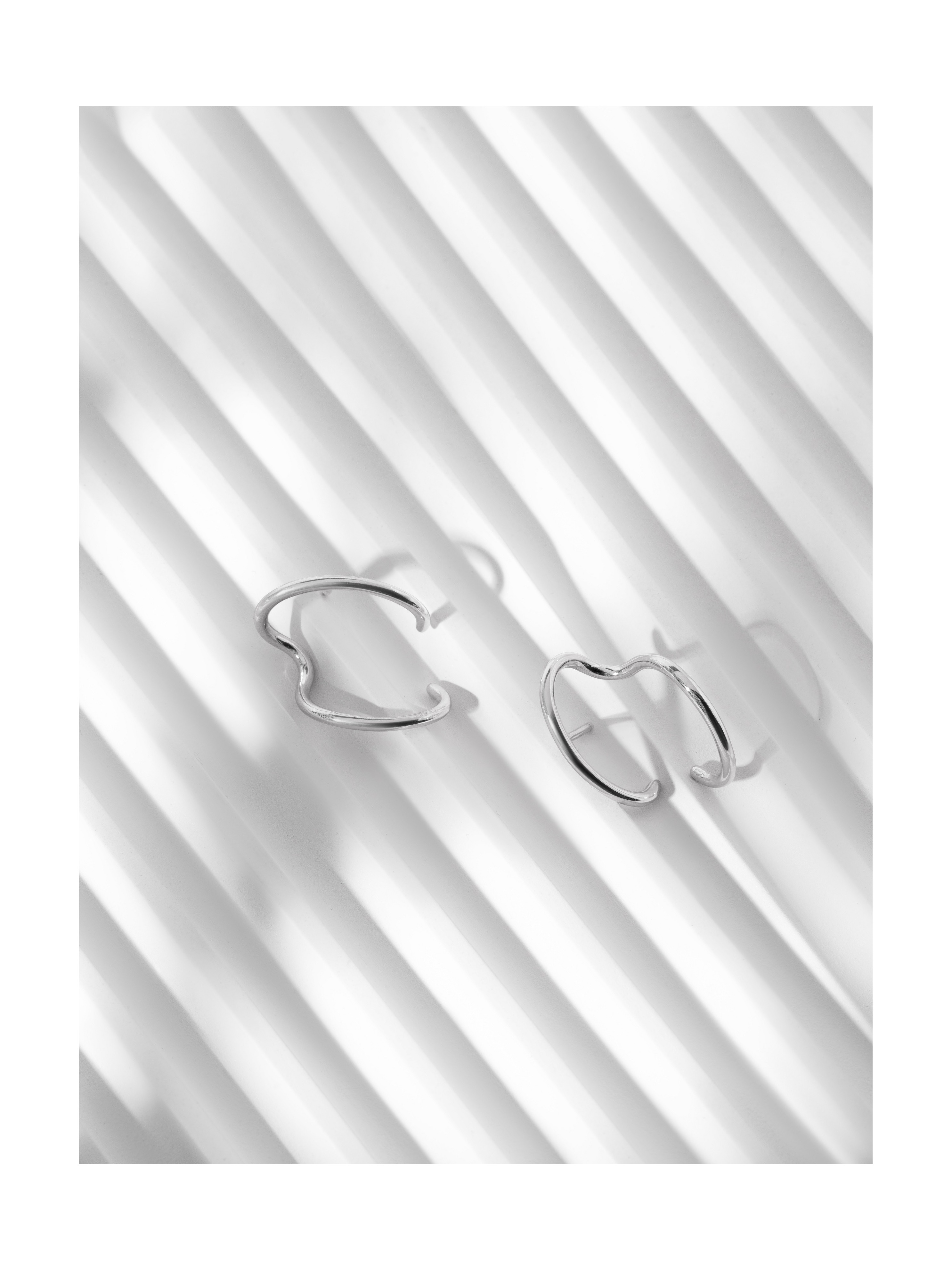 Серьги Изгиб Дуо