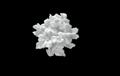 Силиконовый молд Мотылек на букете цветов малый