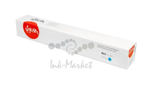 Картридж Sakura KMTN-221C (A8K3450) для Konica Minolta bizhubC227/bizhubC287, голубой, 21000 к.