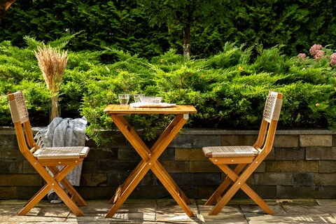 Кофейный комплект Joygarden КАЛИСТО обеденный стулья без подлоктникам, бежевая рогожка