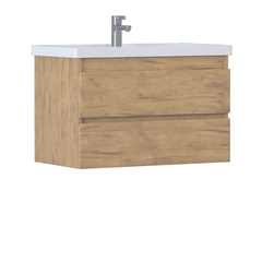 Тумба под раковину Фуста 800-0-2 (Фостер) навесная дуб золотой