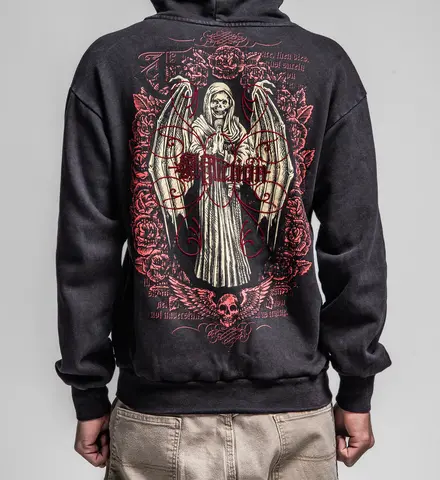 Affliction | Худи мужское Prayer LS Hood A29977 сзади