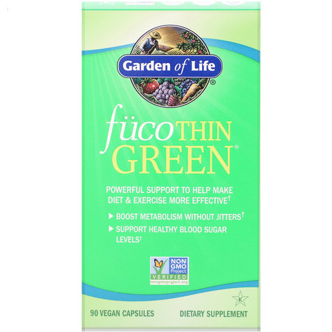 Garden of Life, FucoThin Green, 90 Vegan Capsules