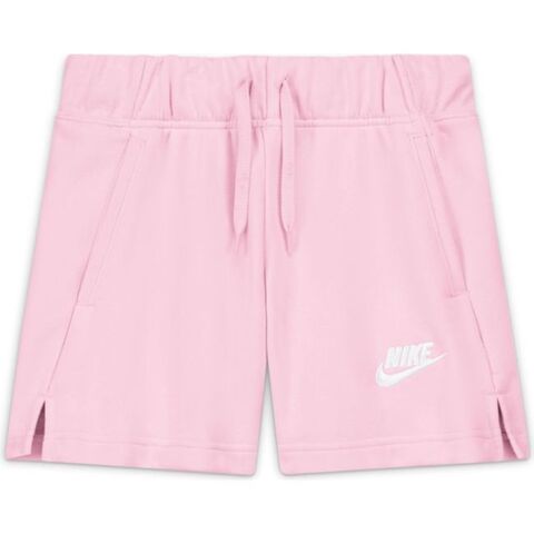 Шорты для девочки Nike Sportswear Club FT 5 Short G - pink foam/white