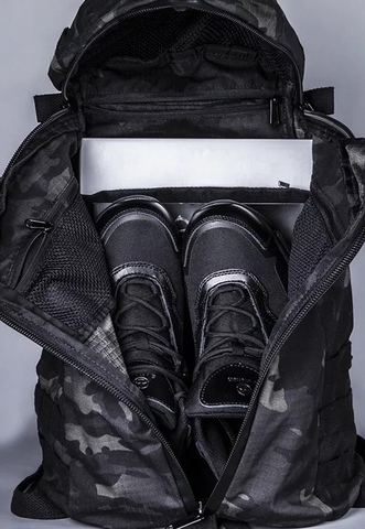 Картинка рюкзак тактический Skully Tactic RWZS11 navy military black - 4