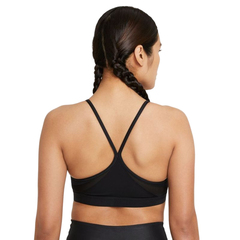 Бюстгальтер спортивный Nike Indy Bra V-Neck W - black/black/black/white