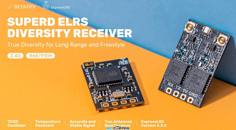 Приёмник BetaFPV SuperD ELRS diversity 915 MHz