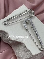 Брошь серебристая 