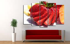 Модульная картина "Сочная клубника"