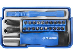 ЗУБР 24 предм., Отвертка для точных работ с насадками (25648-H24)