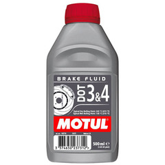 Тормозная жидкость DOT 3 & 4 Brake Fluid синтетическое (1л) Motul