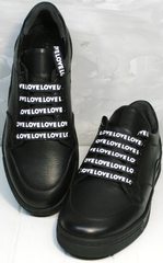 Стильные черные кроссовки женские Rifelini by Rovigo 121-1 All Black