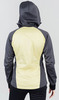 Премиальный костюм для лыж и зимнего бега Nordski Hybrid Hood Black/Yellow женский