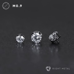 Flat Cubic Zirconia Crystal