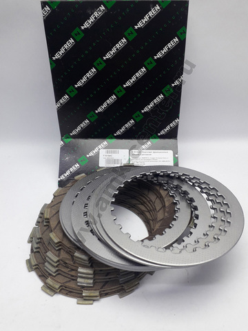 F1515AC Комплект дисков сцепления мото (фрикционные + металлические) (FCS0711/2)  NEWFREN