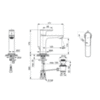 Смеситель для раковины однорычажный с донным клапаном Ideal Standard Connect Air A7013AA