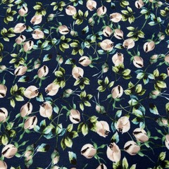 Ткань  трикотаж джерси  мелкие розы 3299