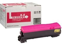 Kyocera TK-570M - малиновый тонер-картридж для принтеров Kyocera FS-C5400DN. Ресурс 12000 страниц.
