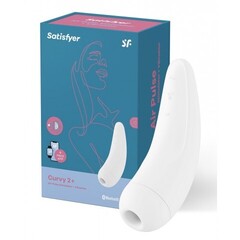 Вакуумный клиторальный стимулятор Satisfyer Curvy 2+ (белый)