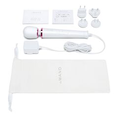 Белый проводной вибратор Le Wand Petite Vibrating Massager - 25 см. - 