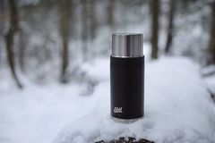 Термос Esbit MAJORIS VF750SC-BK, из нержавеющей стали с двойной крышкой, черный, 0.750 л