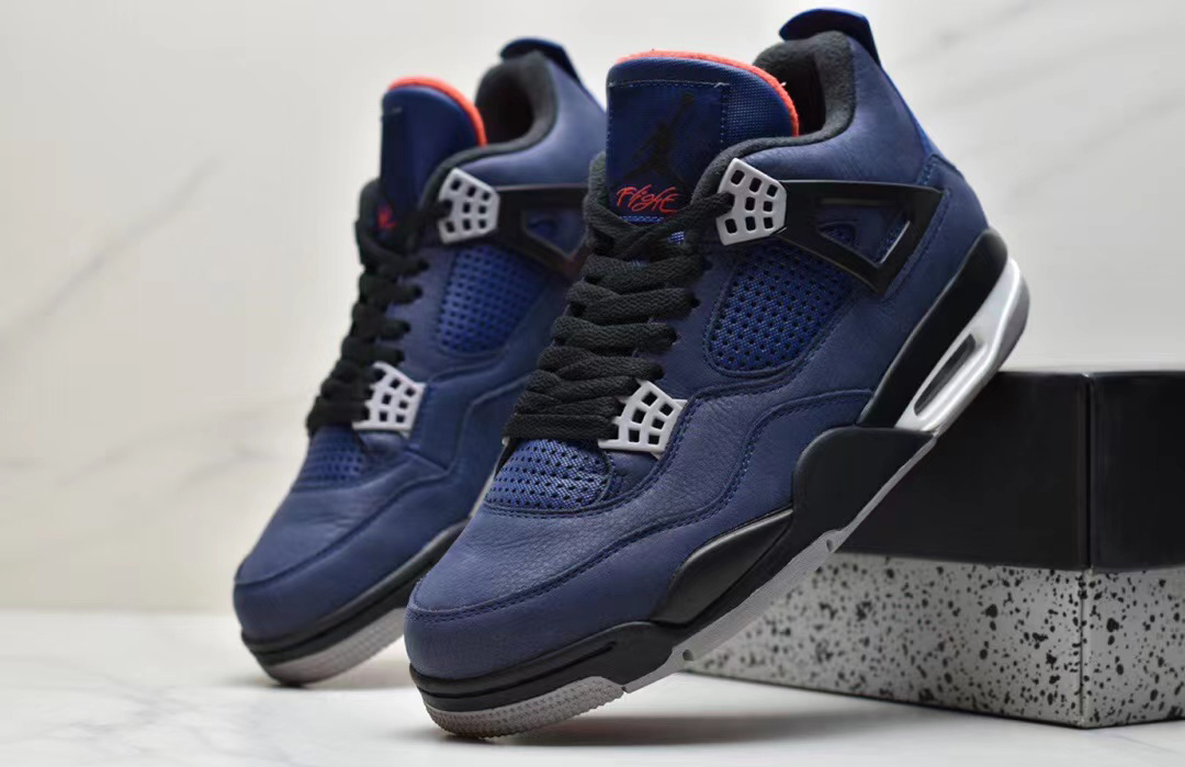 All blue retro 4 clearance