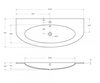 Cezares 82368 EDEN Стеклянная раковина 82368 Extra light, 122x52