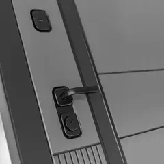 Входная металлическая дверь с зеркалом Лабиринт Evolab (Эволаб) Velluto с зеркалом Максимум Венге