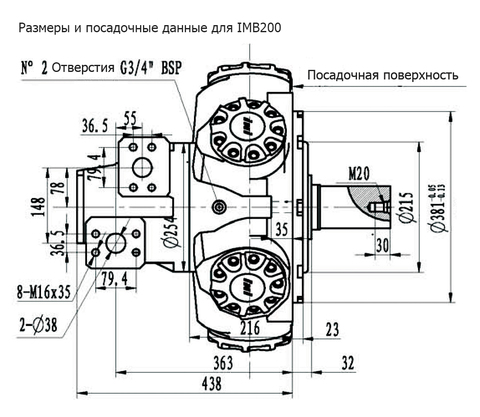 Гидромотор IMB 200-3100