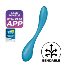 Мульти вибратор Satisfyer G Spot Flex 5+ бирюзовый (Connect APP)