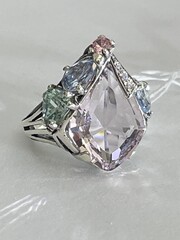 Оригами (кольцо из серебра)