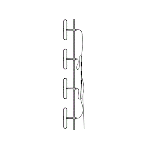 Базовая дипольная колинеарная антенна VHF диапазона ComTech TC150D8-12