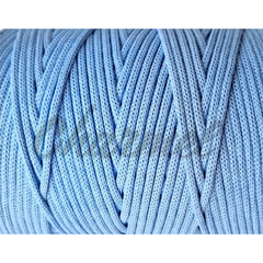 Голубой  Хлопковый шнур 4 мм