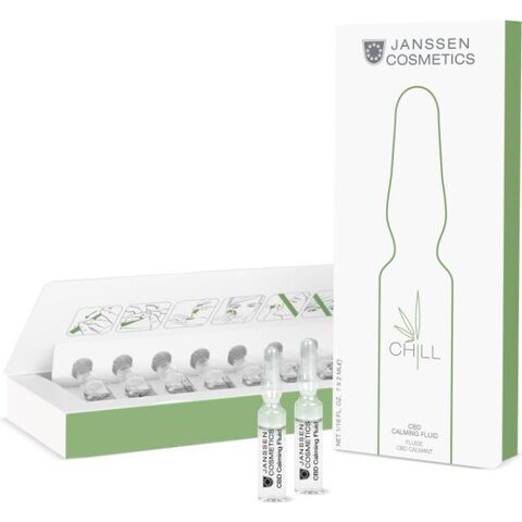 JANSSEN COSMETICS Успокаивающий ампульный концентрат, 7x2 мл | CBD Calming Fluid