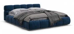 Босс Дрим Кровать+ПМ 180 Велюр Монолит синий