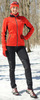 Женская тёплая лыжная куртка Nordski Premium 2018 Red-Black