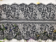 Кружево Французское, ш. 36 см, чёрный